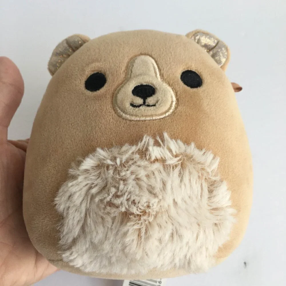 Small Squishmallows Omar the Fuzzy Belly Grizzly Teddy Bear Plush Stuffed Toy